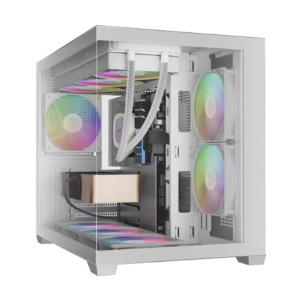 Gamdias Aura GC10M V2 White ARGB Mini Tower Case