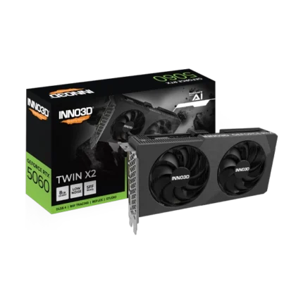Inno3d Geforce RTX 5060 Twin X2 OC White 8GB GDDR7 Graphics Card