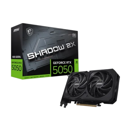 MSI GeForce RTX 5050 Shadow 2X OC 8GB GDDR6 Graphics Card