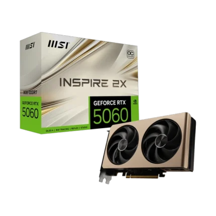 MSI GeForce RTX 5060 Inspire 2X OC 8GB GDDR7 Graphics Card