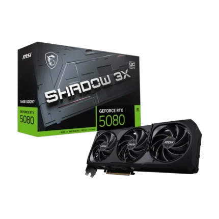 MSI GeForce RTX 5080 Shadow 3X OC 16GB GDDR7 Graphics Card