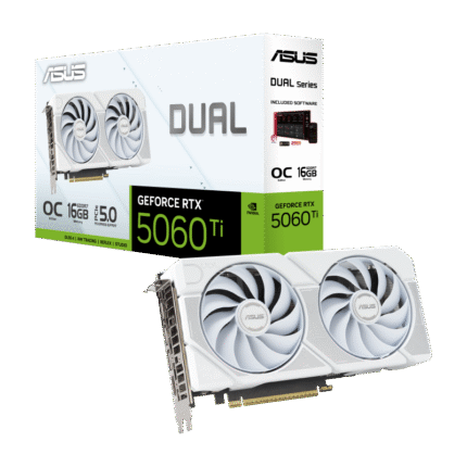 ASUS Dual GeForce RTX 5060 Ti 16GB GDDR7 White OC Graphic Card